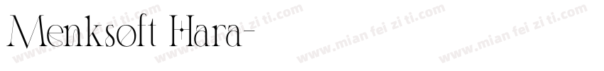 Menksoft Hara字体转换